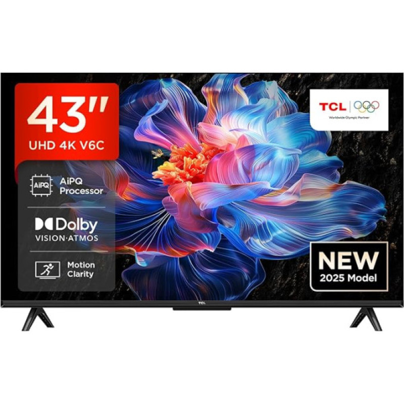 TCL 4K HDR išmanusis televizorius (43V6C)
