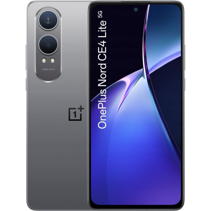 OnePlus Nord CE4 Lite 5G 8/256GB itin sidabrinis
