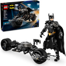 LEGO BATMAN 76273 Betmeno figūrėlė ir Betmeno kapsulės motociklas