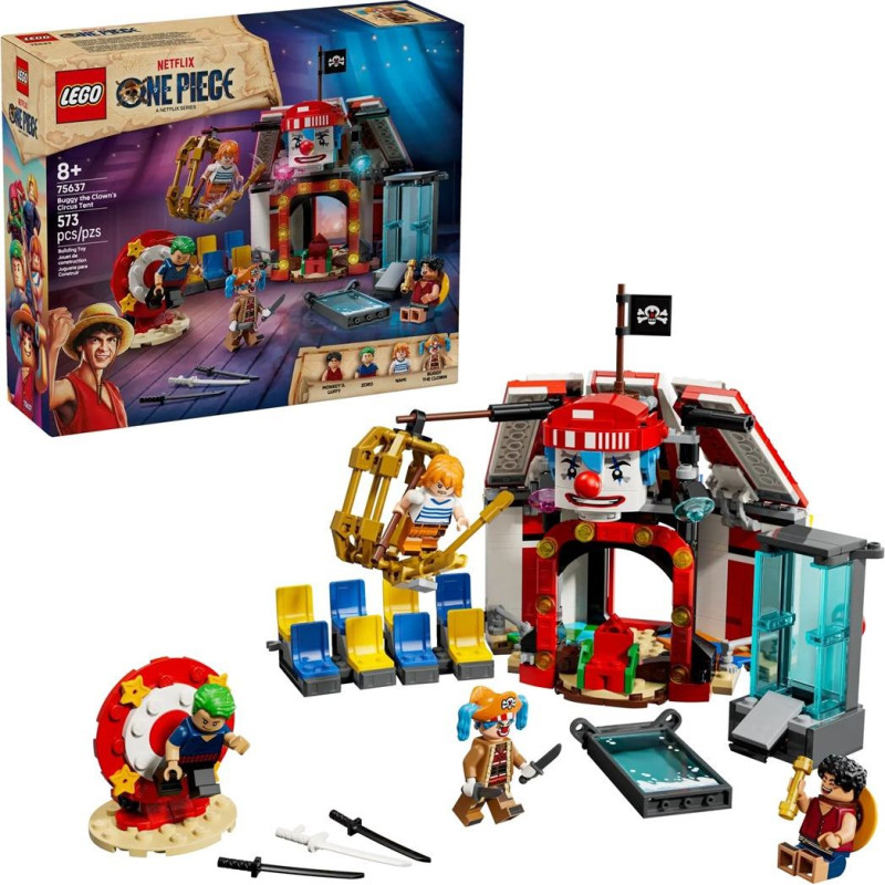LEGO ONE PIECE 75637 Klouno Bagio cirko palapinė