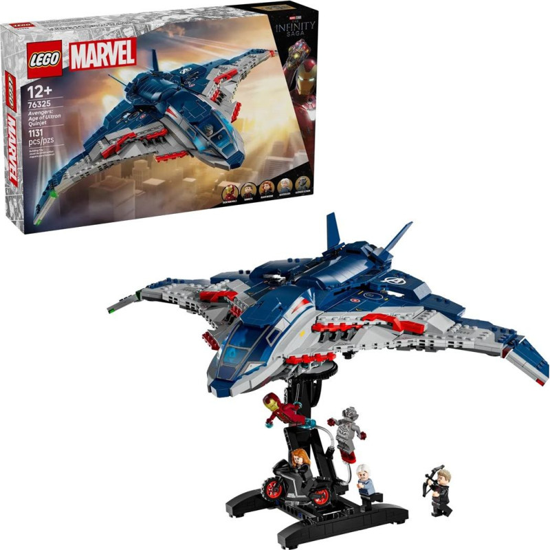 LEGO MARVEL 76325 Keršytojai: Ultrono amžius Quinjet Quinjet