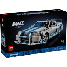 Lego Klocki Technic 42210 Samochód Nissan Skyline GT-R (R34) filme Za szybcy, za wściekli
