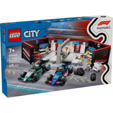 „Lego F1“ garažas ir „Mercedes-AMG“ bei „Alpine“ automobiliai