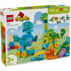 Lego Klocki DUPLO 10451 3 w 1 Dinozaury na kółkach