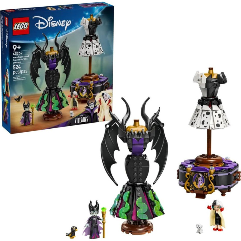 Lego DISNEY 43262 Maleficent ir Cruella de Vil suknelė