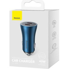 Baseus Car Charger Golden Contactor Pro fast Charger C+C 40W Blue (CGJP000003)