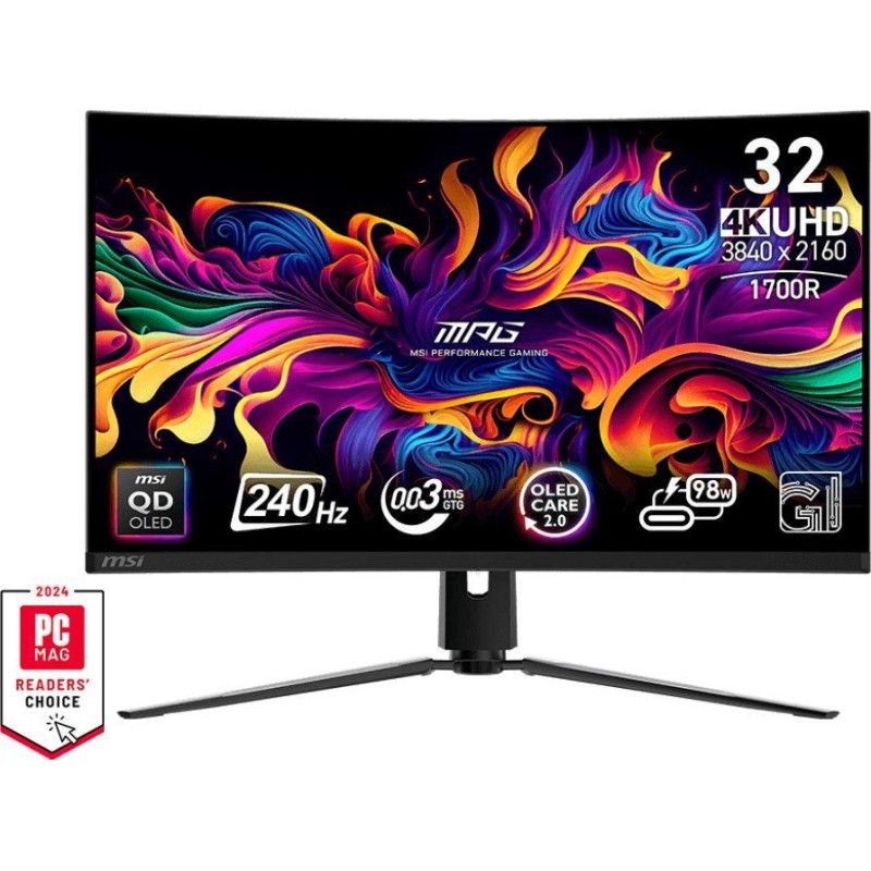 MSI MPG 321CURX - 240Hz | 4K | 32'' | QD OLED | 0,03ms