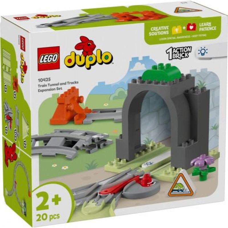 LEGO DUPLO 10425 Traukinio tunelio ir bėgių išplėtimo rinkinys