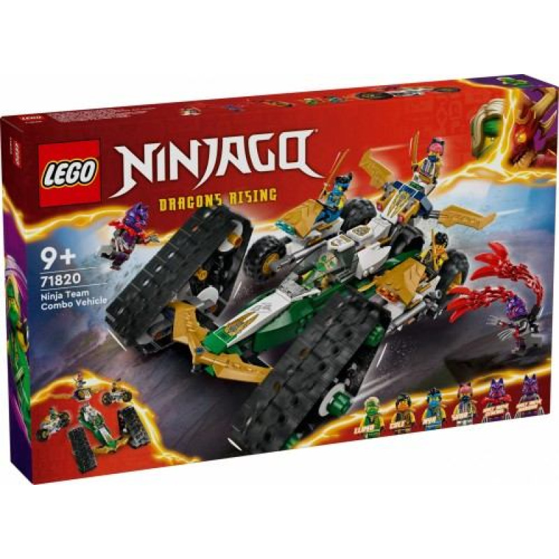 LEGO Ninjago 71820 Nindzių komandos kombinuotas transporto priemonė