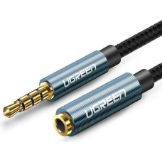 Ugreen extension cable adapter AUX mini jack 3.5 mm 2 m (blue)