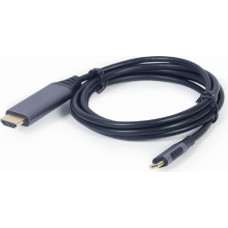 Gembird CC-USB3C-HDMI-01-6 video cable adapter 1.8 m USB Type-C HDMI Type A (Standard) Black, Grey