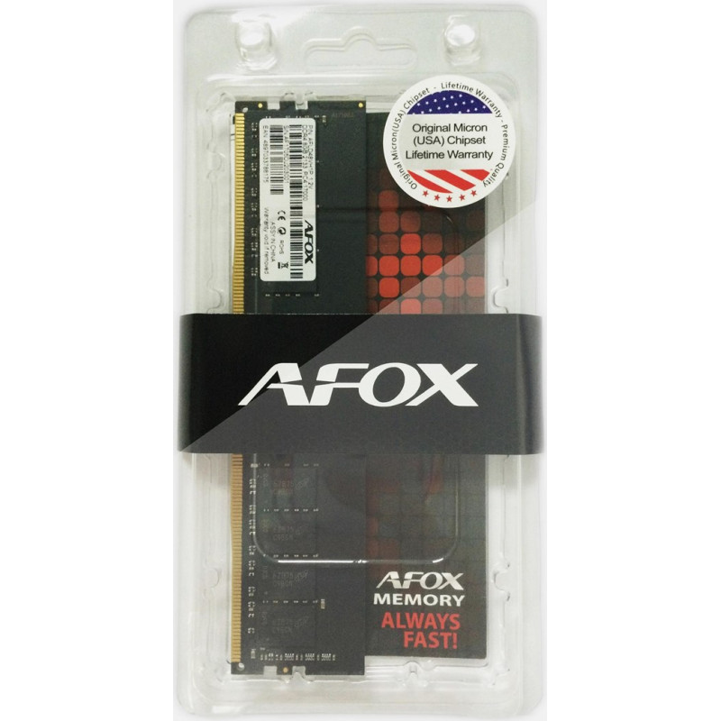 Afox DDR4 4G 2400MHZ MICRON CHIP memory module