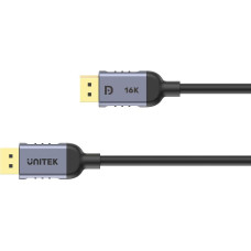 Unitek C1628GY01-1.5M DisplayPort cable Black, Grey