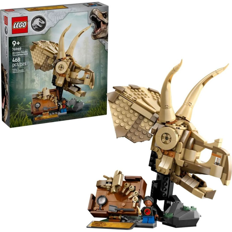 LEGO JURASSIC WORLD 76969 Dinozauro fosilijos: Triceratopso kaukolė