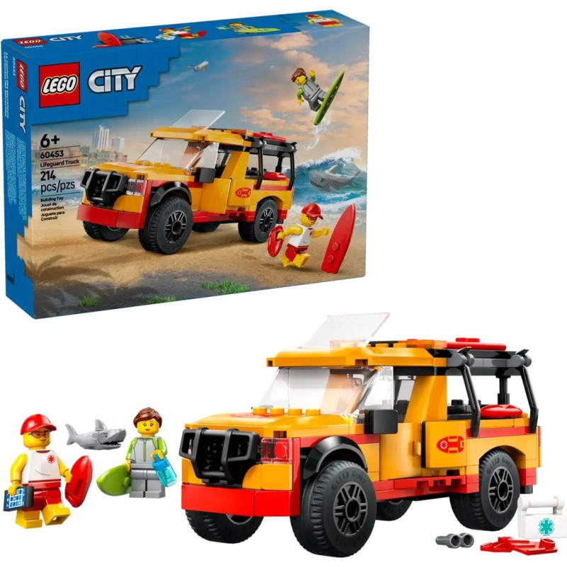 LEGO CITY 60453 Gelbėtojų paplūdimio gelbėjimo sunkvežimis