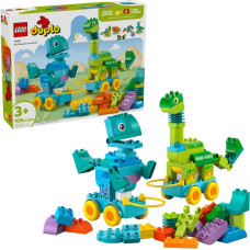 LEGO DUPLO 10451 3 viename dinozaurai ant ratų