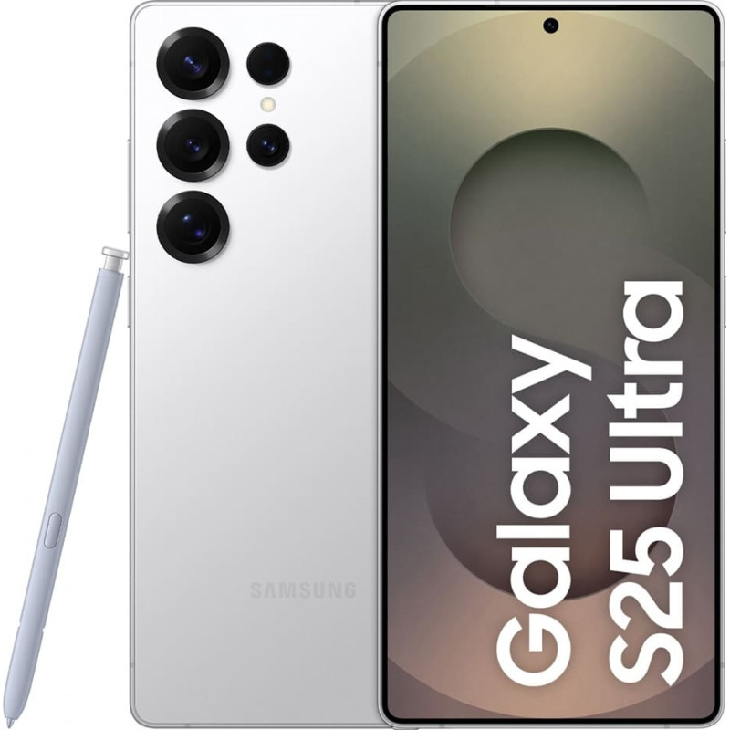 Samsung S25 Ultra S938 5G 12/512GB ds baltas-sidabrinis